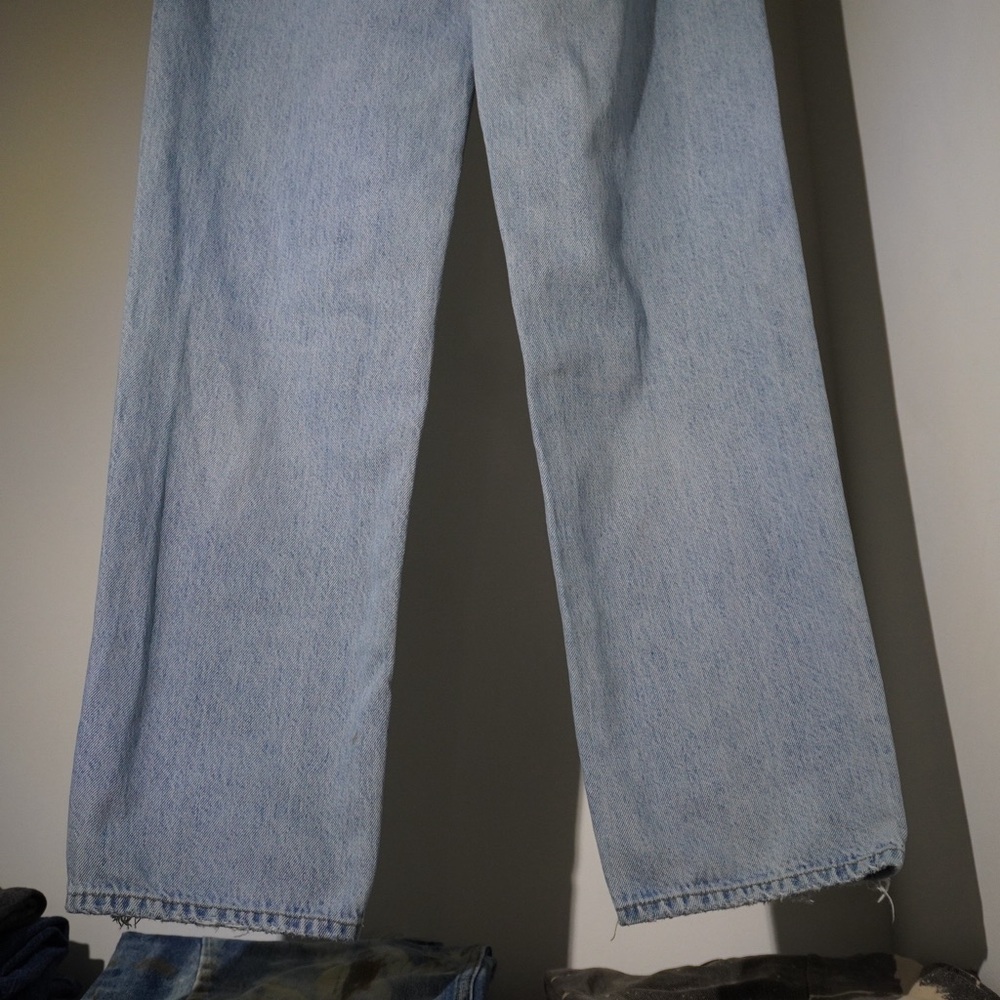 AGOLDE Criss Cross Jeans Size 22 Light Blue - Picture 14 of 14